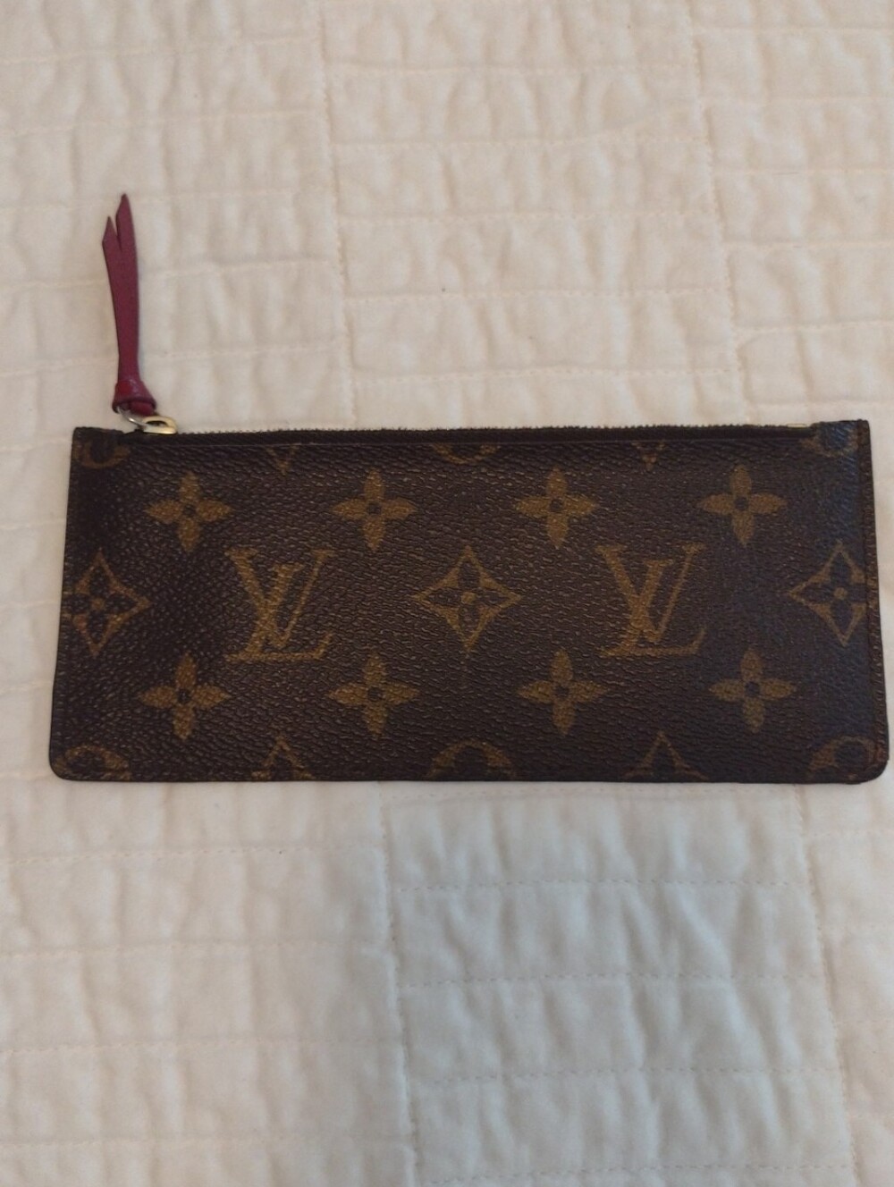 LOUIS VUITTON Felicie Pochette LV Monogram Wallet Insert Zip Coin Made In Spain - Picture 2 of 8